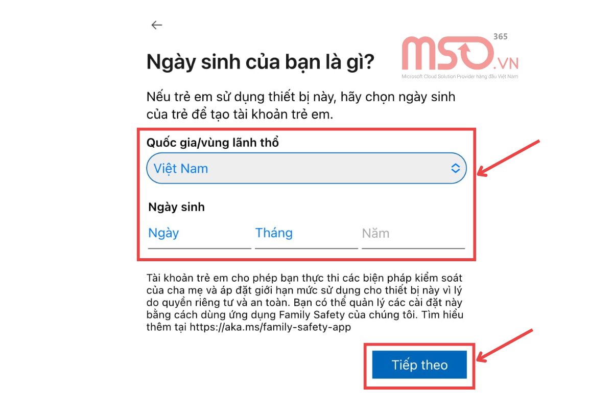 Cách tạo tài khoản Microsoft Teams trên điện thoại di động