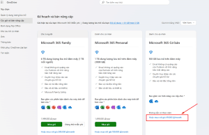 Cách tăng dung lượng OneDrive