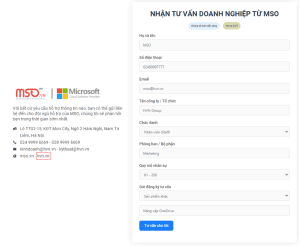 Đăng ký nâng cấp dung lượng lưu trữ OneDrive tại MSO