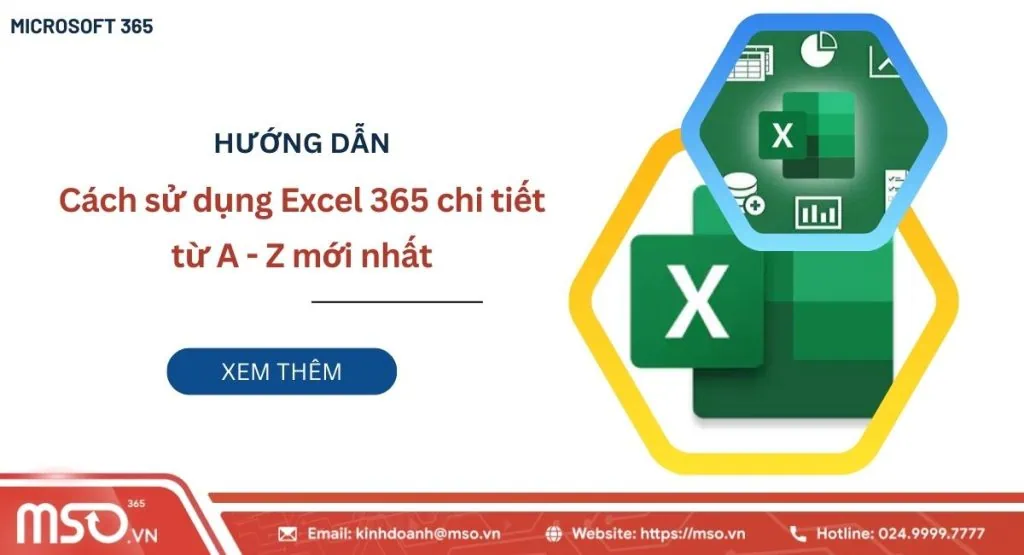 Hướng dẫn sử dụng Excel 365 chi tiết từ a đến z