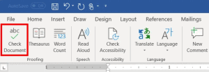 Cách kiểm tra chính tả trong phần mềm Word