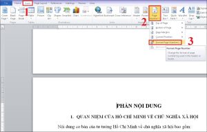 Cách đánh số trang trong phần mềm Word