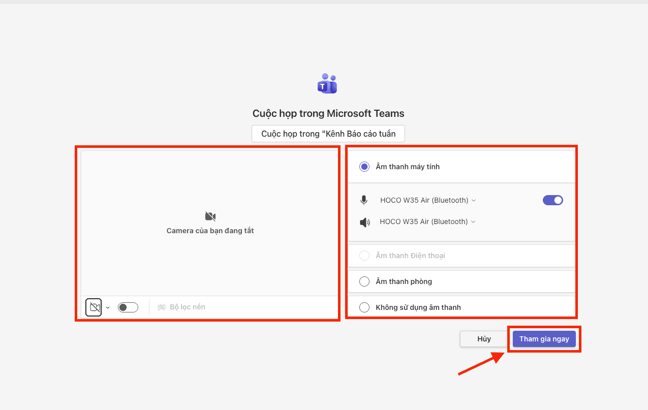 Hướng dẫn tạo cuộc họp trên Microsoft Team tức thì (Meet Now)