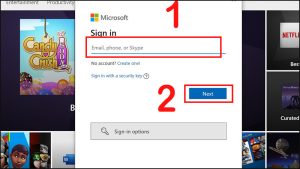 Cách đăng nhập tài khoản Microsoft trên máy tính