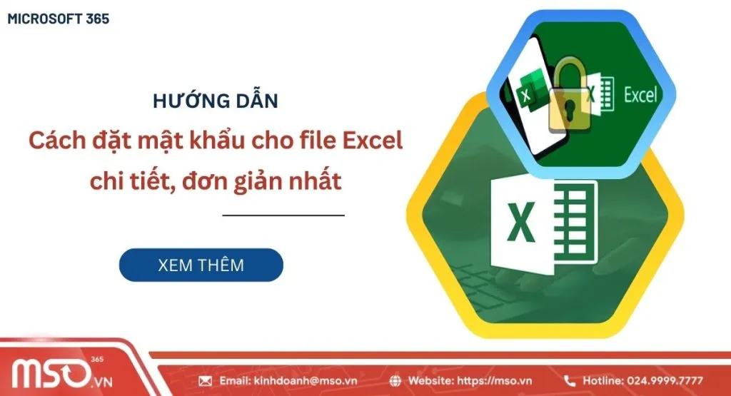 cách đặt mật khẩu cho file Excel