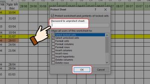 Cách đặt mật khẩu cho sheet (trang tính) trong Excel