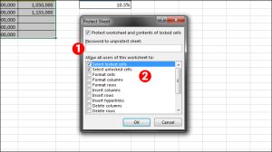 Cách khóa vùng dữ liệu trong bảng tính Excel