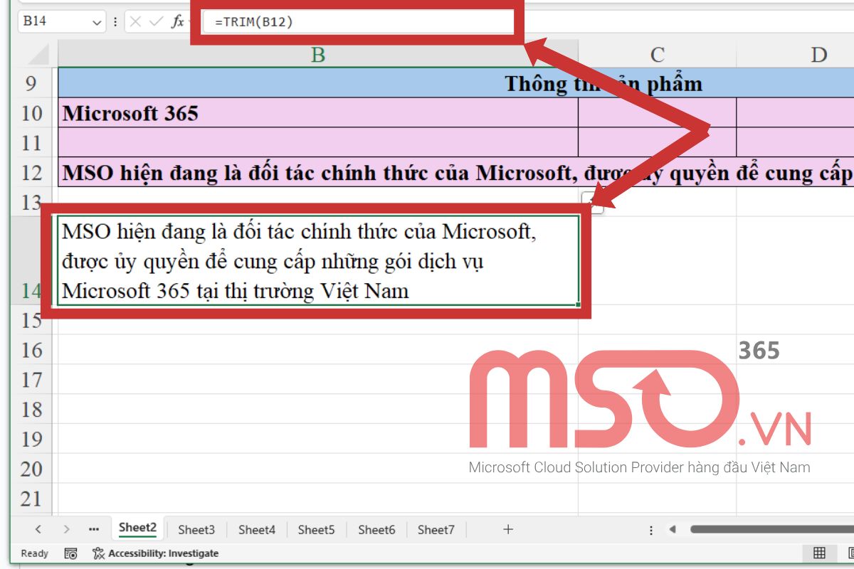 Cách xuống dòng trong cùng 1 ô Excel bằng hàm, công thức
