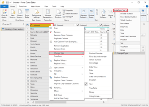 Định hình dữ liệu power bi