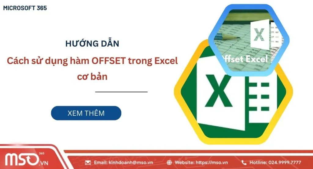hàm offset trong excel