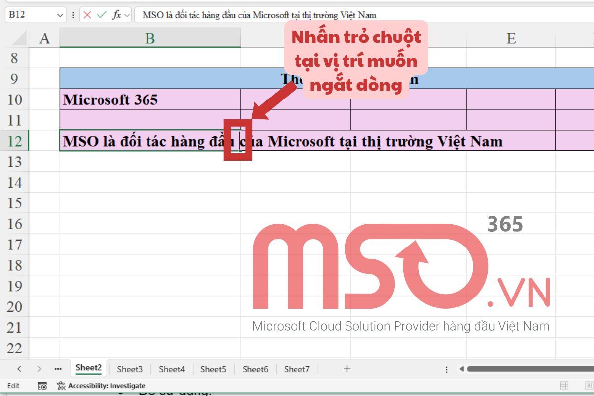 Hướng dẫn 8 cách xuống dòng trong Excel Google Sheets
