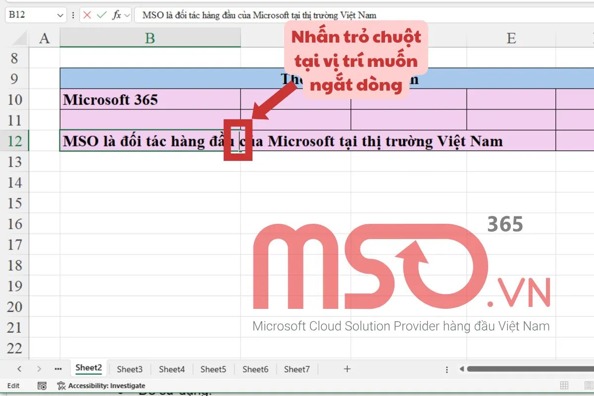 Hướng dẫn 8 cách xuống dòng trong Excel Google Sheets