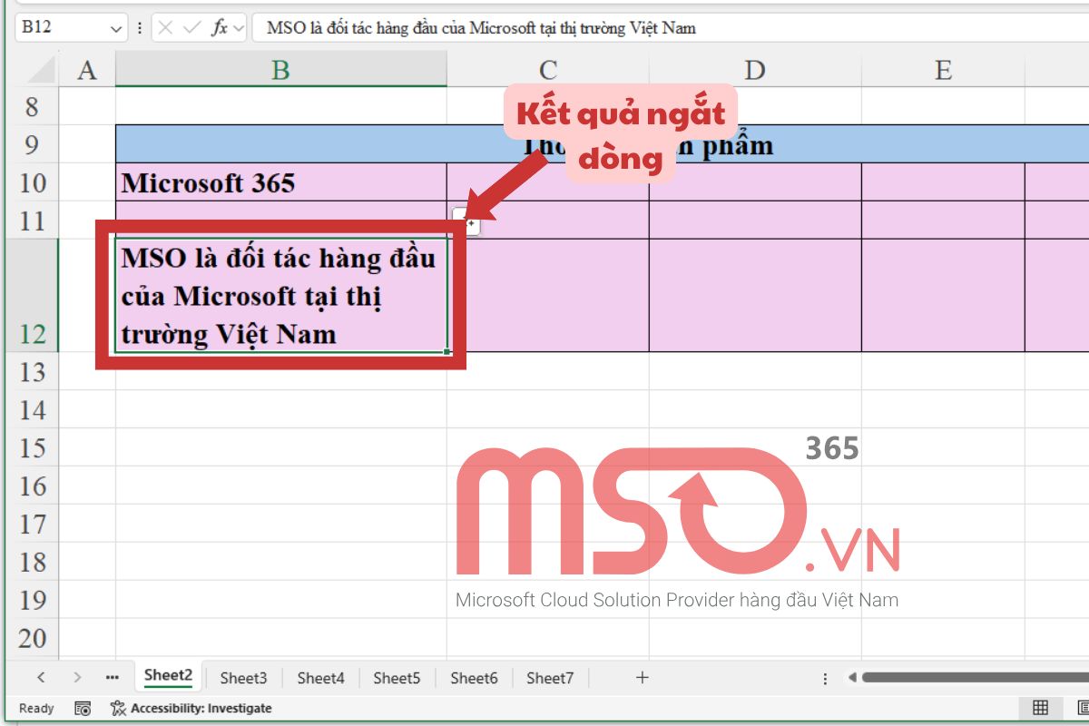 Hướng dẫn 8 cách xuống dòng trong Excel Google Sheets