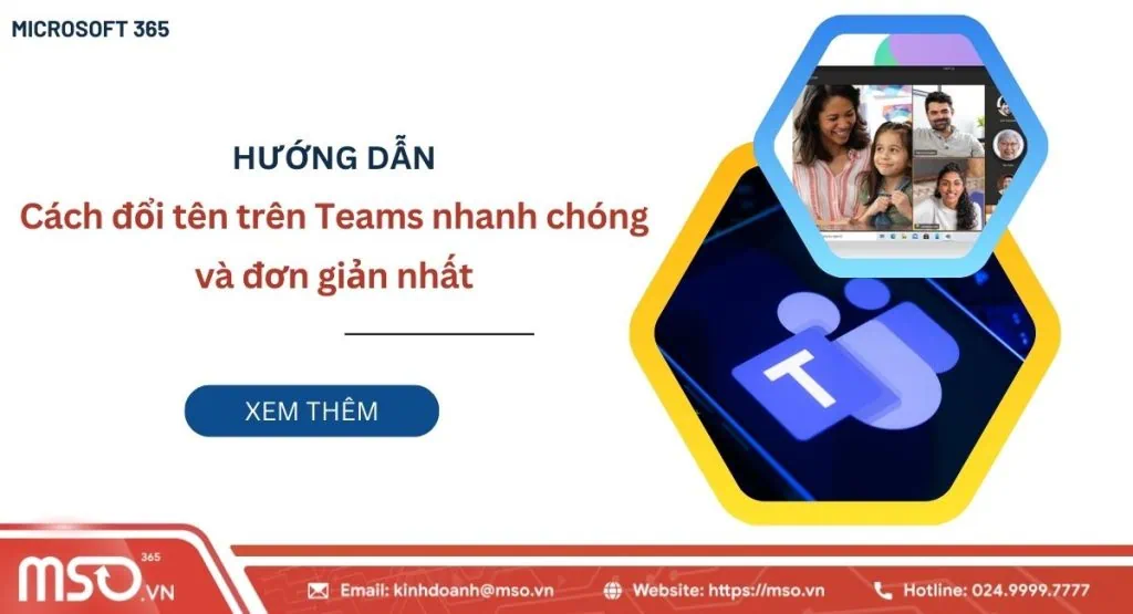 Hướng dẫn cách đổi tên trên Teams