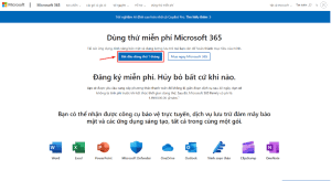 Đăng ký tài khoản Microsoft miễn phí