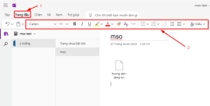 Viết ghi chú trong Microsoft OneNote