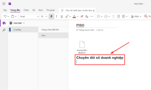 Viết ghi chú trong Microsoft OneNote