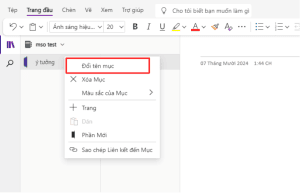 Hướng dẫn cách thêm phần trong sổ ghi chú trên Onenote