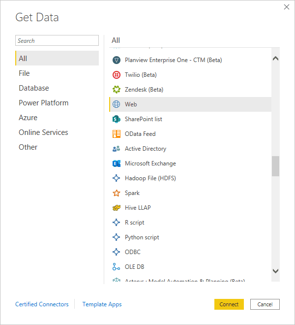 Tải dữ liệu vào trong Power BI