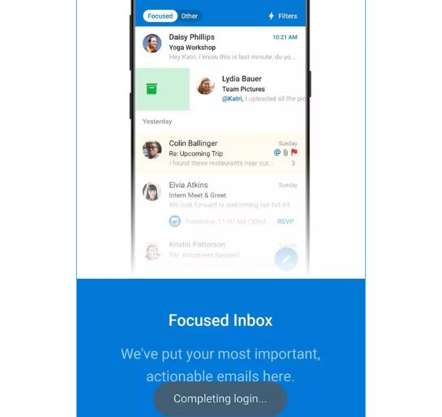 Outlook đăng nhập trên Android