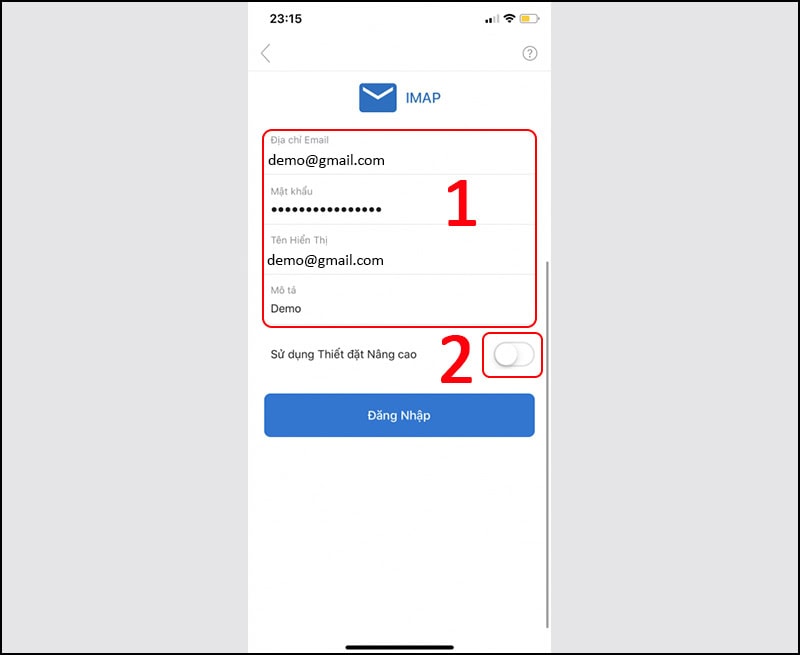Cách đăng nhập Outlook trên điện thoại iPhone