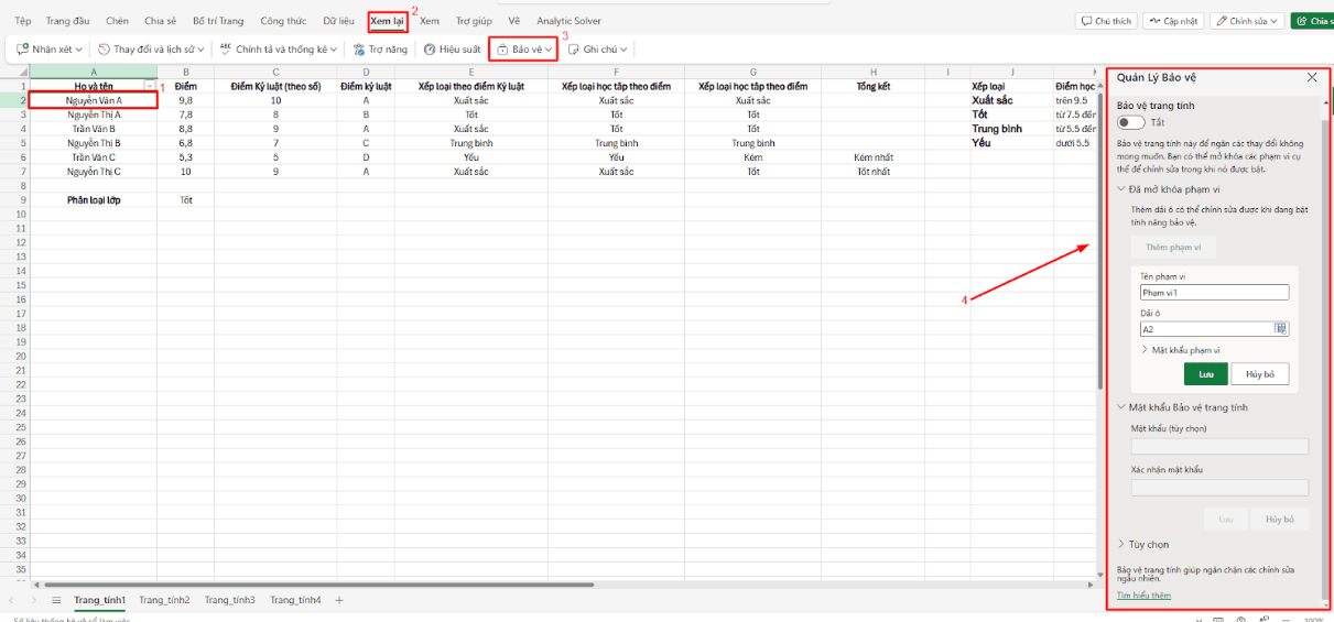 Hướng dẫn sử dụng Microsoft Excel cơ bản