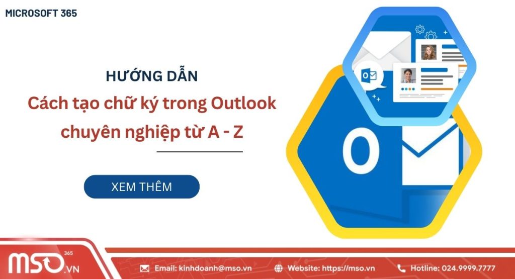 tạo chữ ký trong outlook