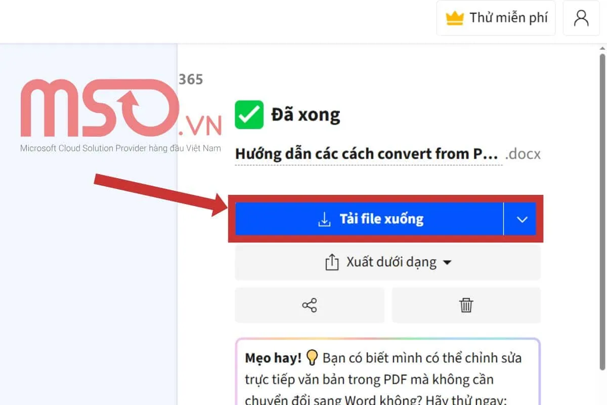 Các cách chuyển từ PDF sang Word trên máy tính khác