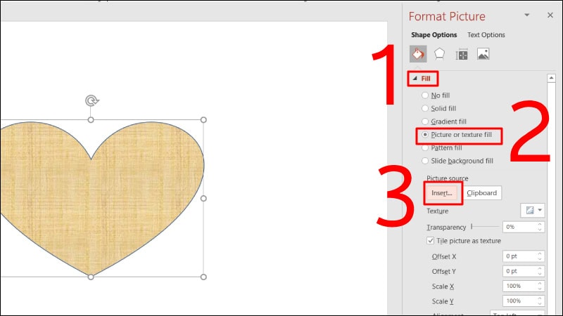 Cách để chèn ảnh vào PowerPoint trong khung có sẵn