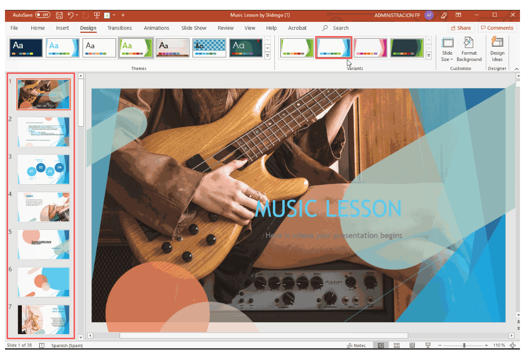 Cách làm PowerPoint: Chỉnh sửa màu sắc cho theme