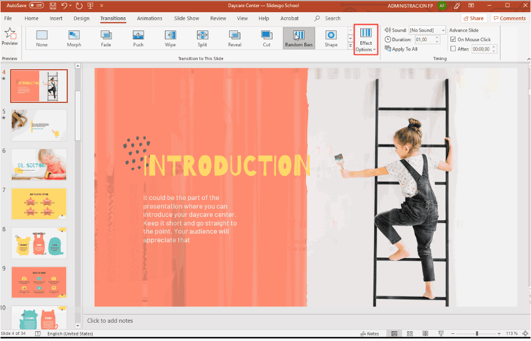 Cách làm slide PowerPoint: Chèn hiệu ứng cho PowerPoint