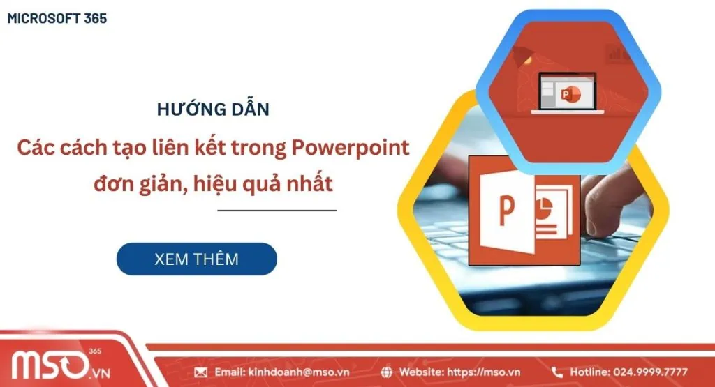 Cách tạo liên kết trong Powerpoint