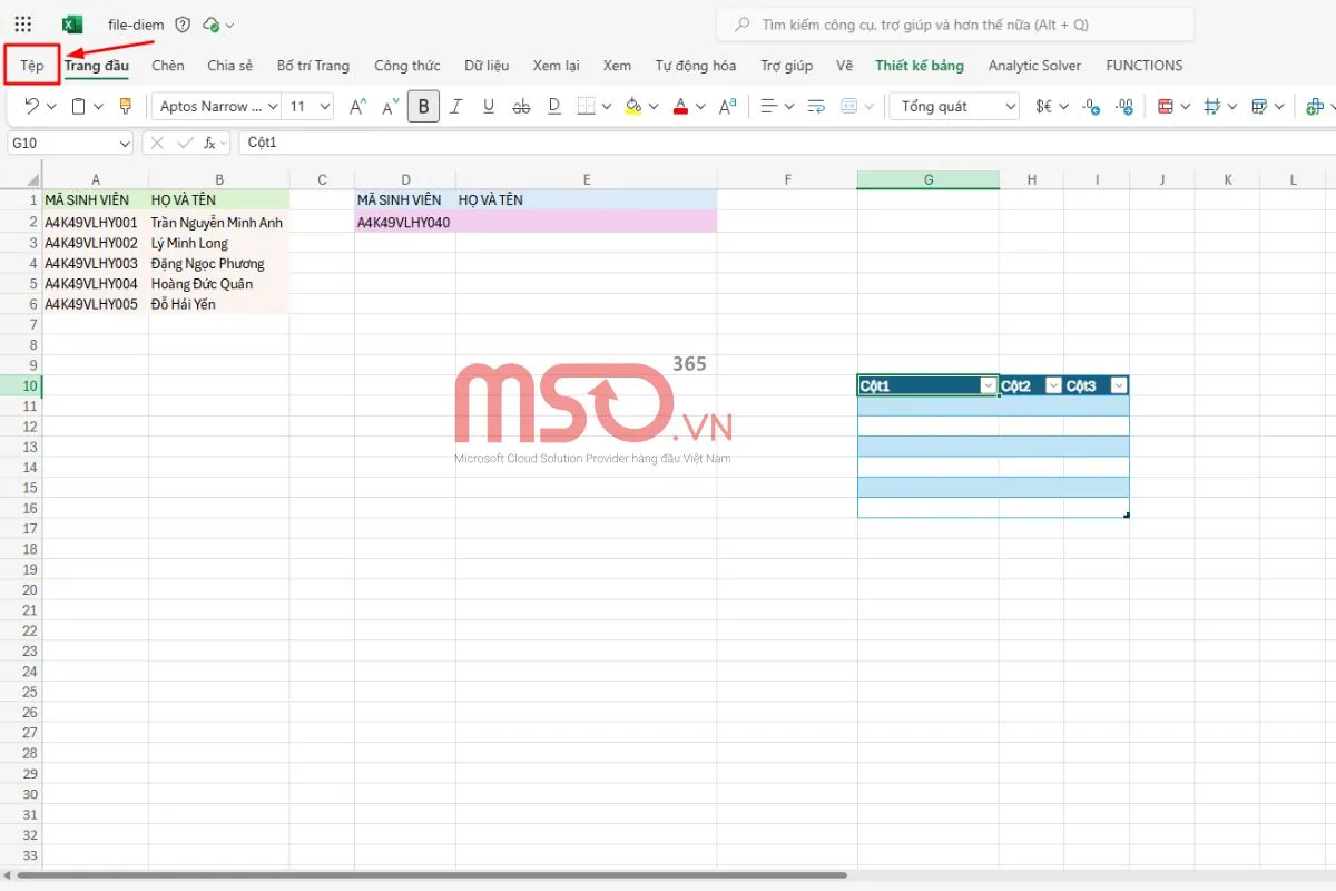Cách tải file Excel online về máy tính