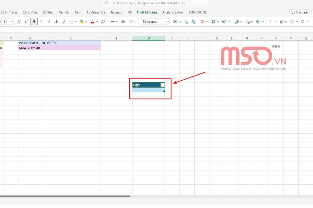 Cách tạo bảng trong Excel online nhanh chóng