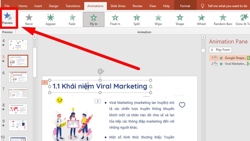 Hướng dẫn cách tạo hiệu ứng cho PowerPoint
