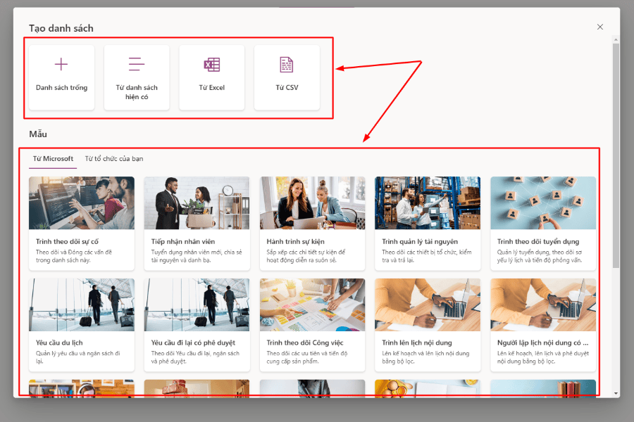 Hướng dẫn sử dụng Microsoft list cho người mới