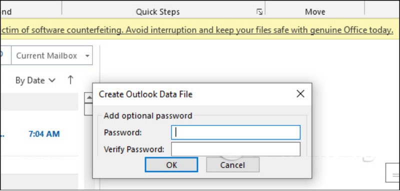 Cách backup Outlook email cho phiên bản từ 2013 trở lên