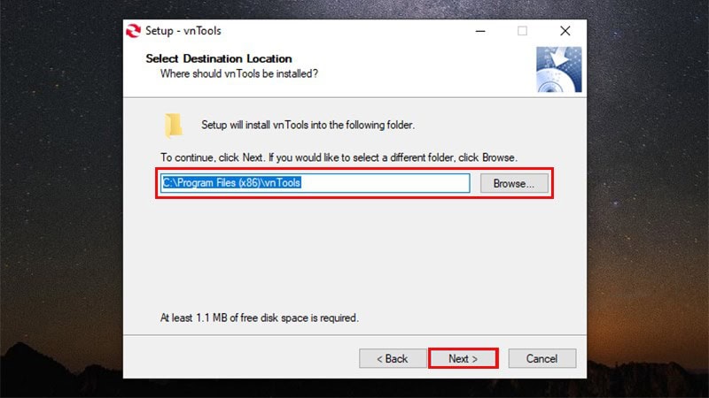 Cách cài đặt phần mềm vnTools