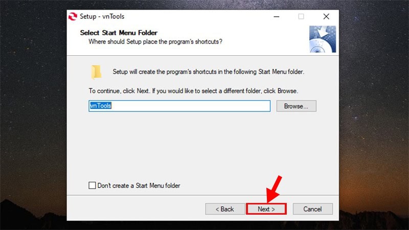 Cách cài đặt phần mềm vnTools