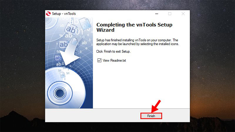 Cách cài đặt phần mềm vnTools