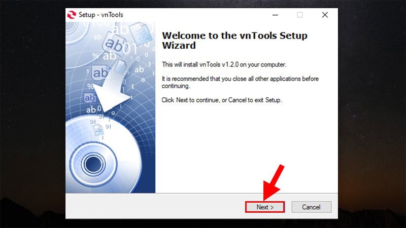 Cách cài đặt phần mềm vnTools