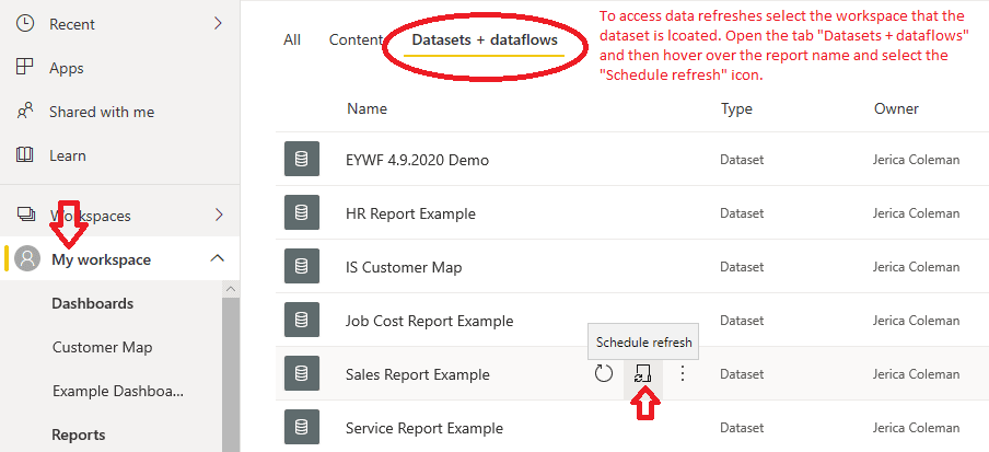 Cách cập nhật dữ liệu của Dashboard tự động