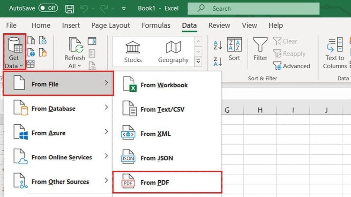 Cách chuyển PDF sang Excel giữ nguyên định dạng trên Excel