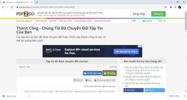 Cách chuyển PDF sang Excel giữ nguyên định dạng trên Excel