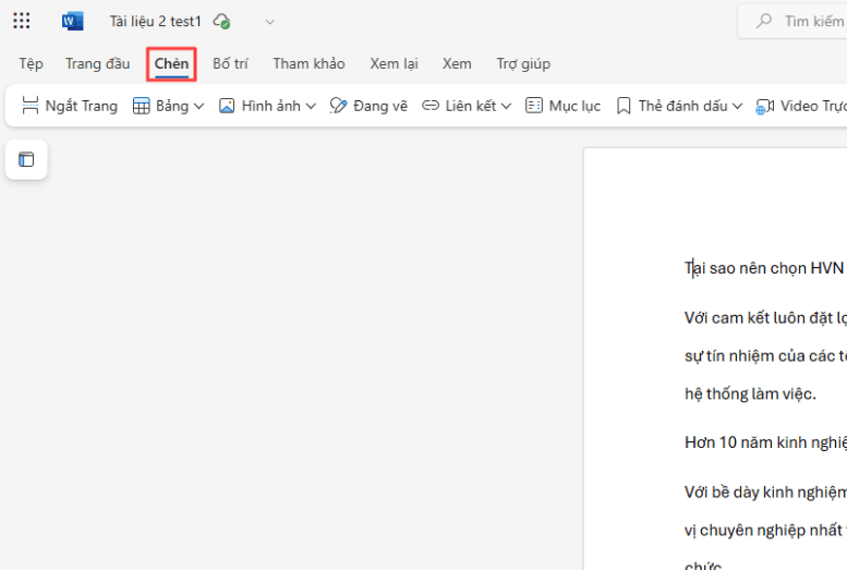 Cách đánh số trang bỏ trang đầu trong Microsoft 365 Word
