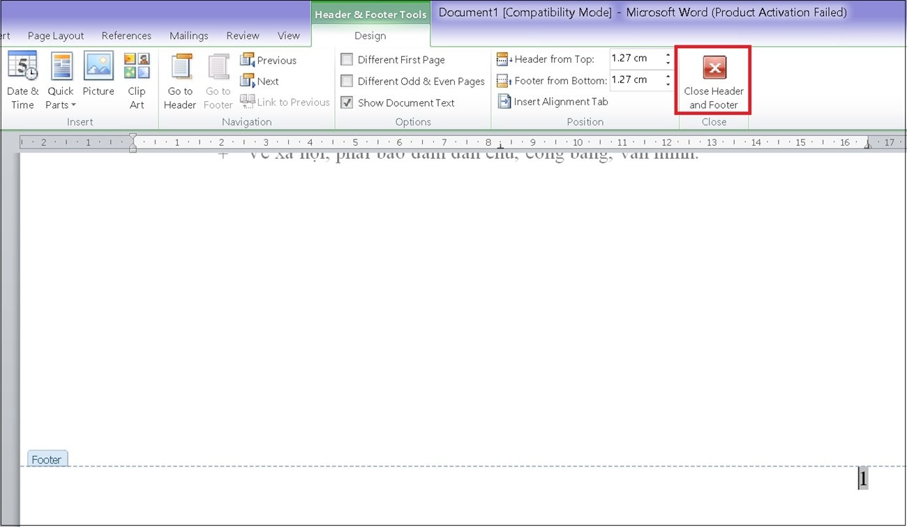 Cách đánh số trang bỏ trang đầu trong Word 2010, 2013,...