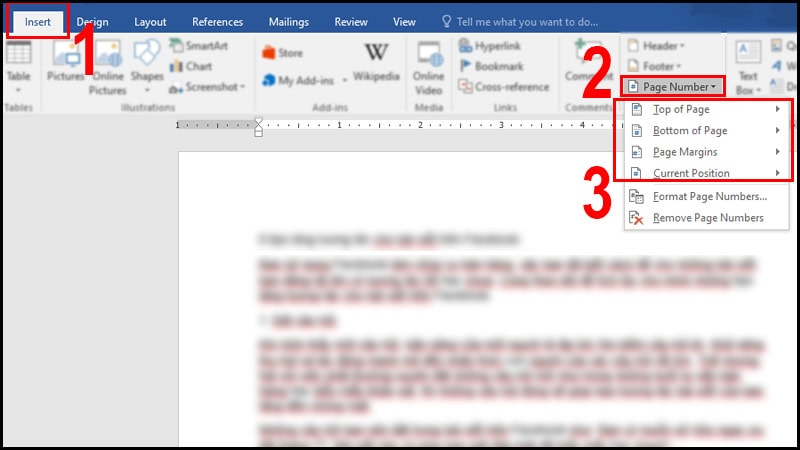 Cách đánh số trang từ trang đầu trong MS Word