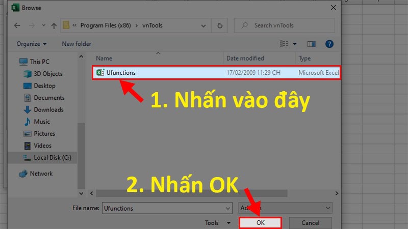 Cách đổi số thành chữ trong Excel bằng file Add-Ins