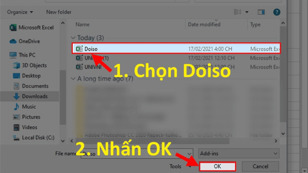 Sử dụng hàm chuyển số thành chữ trong Excel =VND