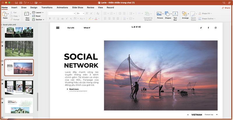 Cách làm mờ ảnh trong PowerPoint chỉ với nền